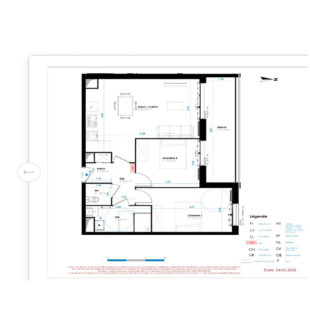 Appartement Berck 3 pièce(s) 59.25 m2