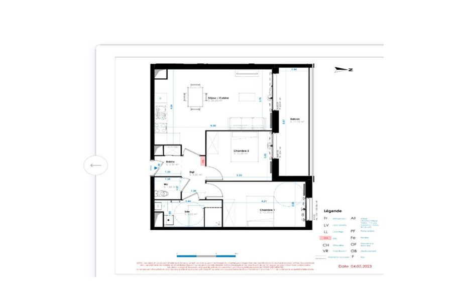 Appartement Berck 3 pièce(s) 59.25 m2