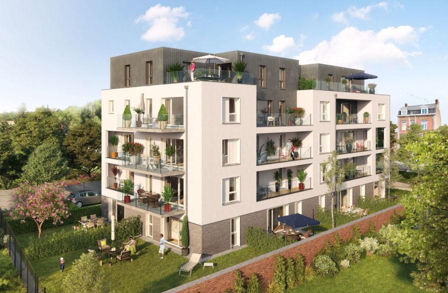 Appartement Mouvaux 4 pièces +balcon+ parking