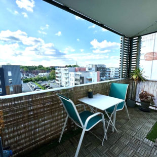 Appartement Saint Andre Lez Lille , 2 chambres, un balcon, une place de parking et un local vélo privatif.